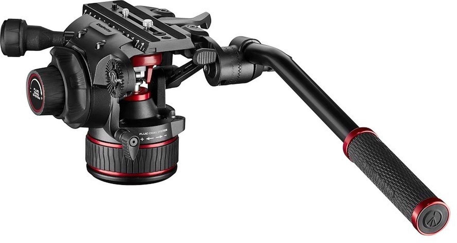 Fluid-Videokopf MVH608AH Manfrotto Nitrotech 608 Stativhalterung