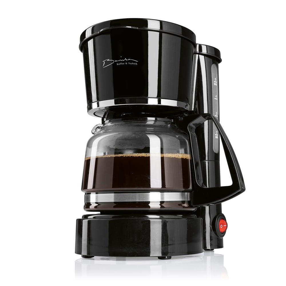 Barista Filterkaffeemaschine Barista Kaffeemaschine 750W schwarz 0,6l mit Glaskanne & Warmhaltefunktion, Kaffeemaschine kompakt, Kaffeeautomat Ersatz, Filterkaffee Maschine