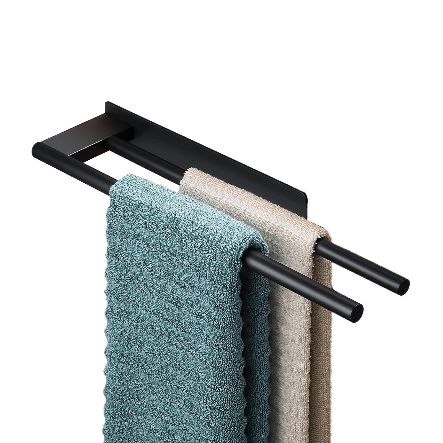 Coonoor Handtuchhalter Edelstahl Handtuchhalter Selbstklebend Doppelstange günstig online kaufen