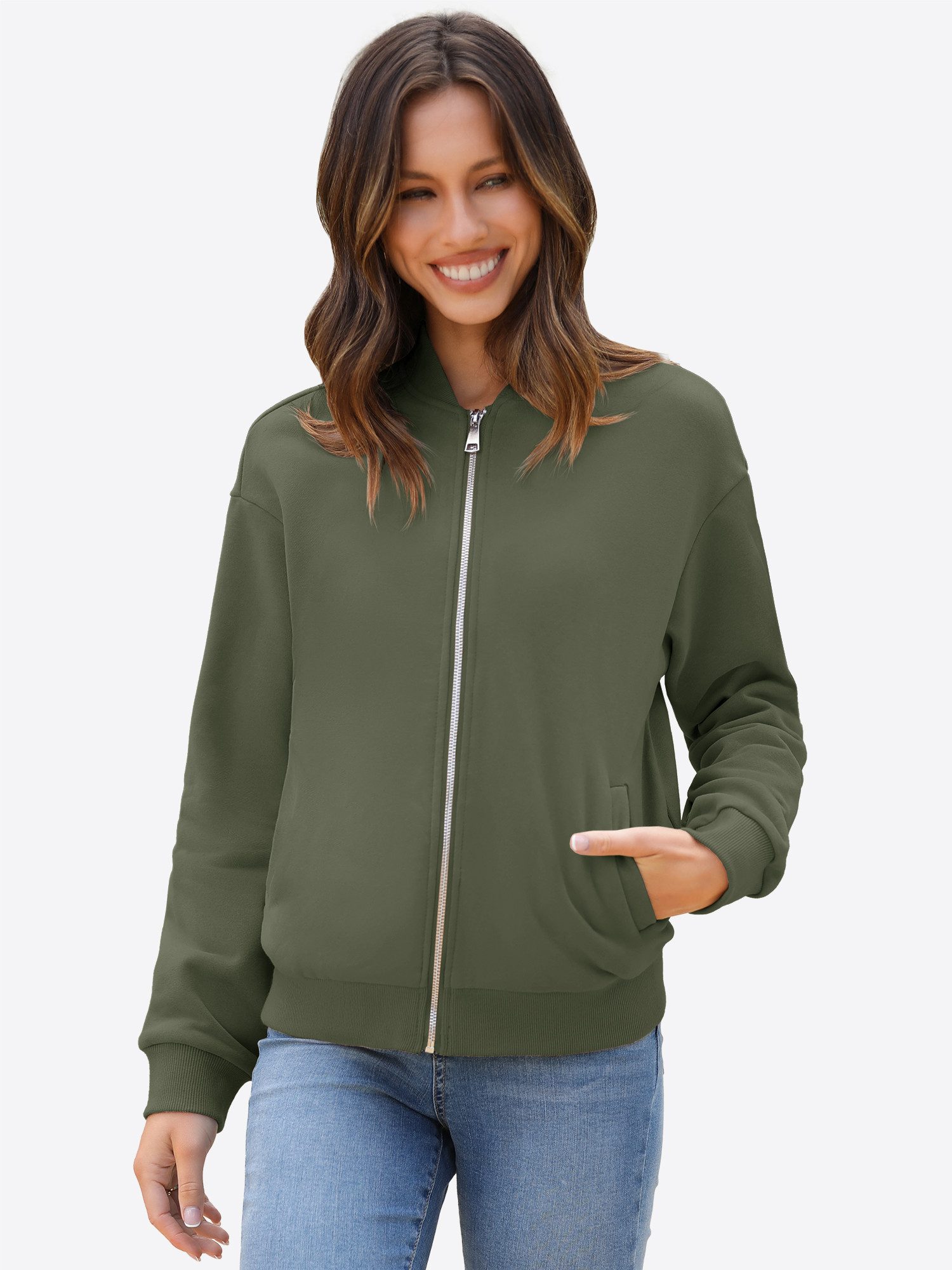 Imily Bela Sweatshirt Damen Freizeitjacke mit günstig online kaufen