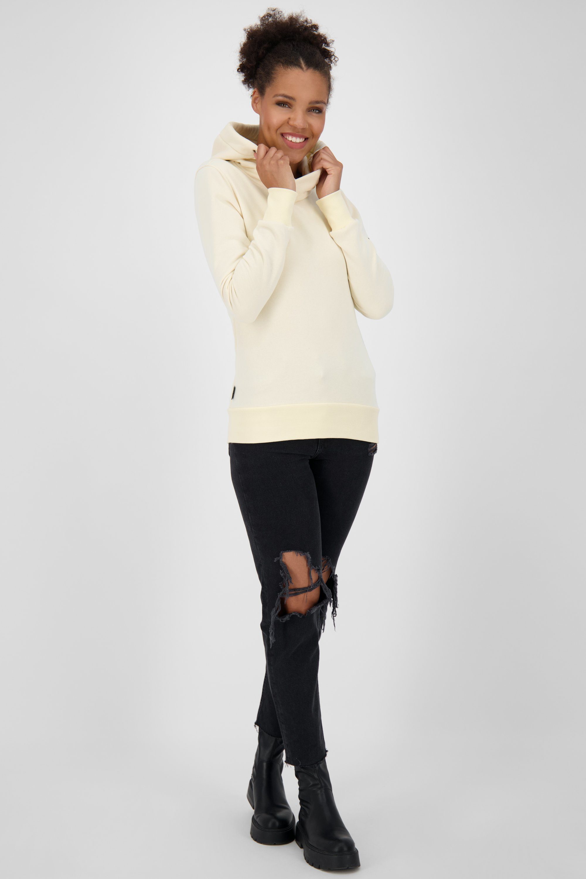 Alife & Kickin Kapuzensweatshirt butter Sweatshirt SarinaAK Kapuzensweatshirt, Sweat Damen