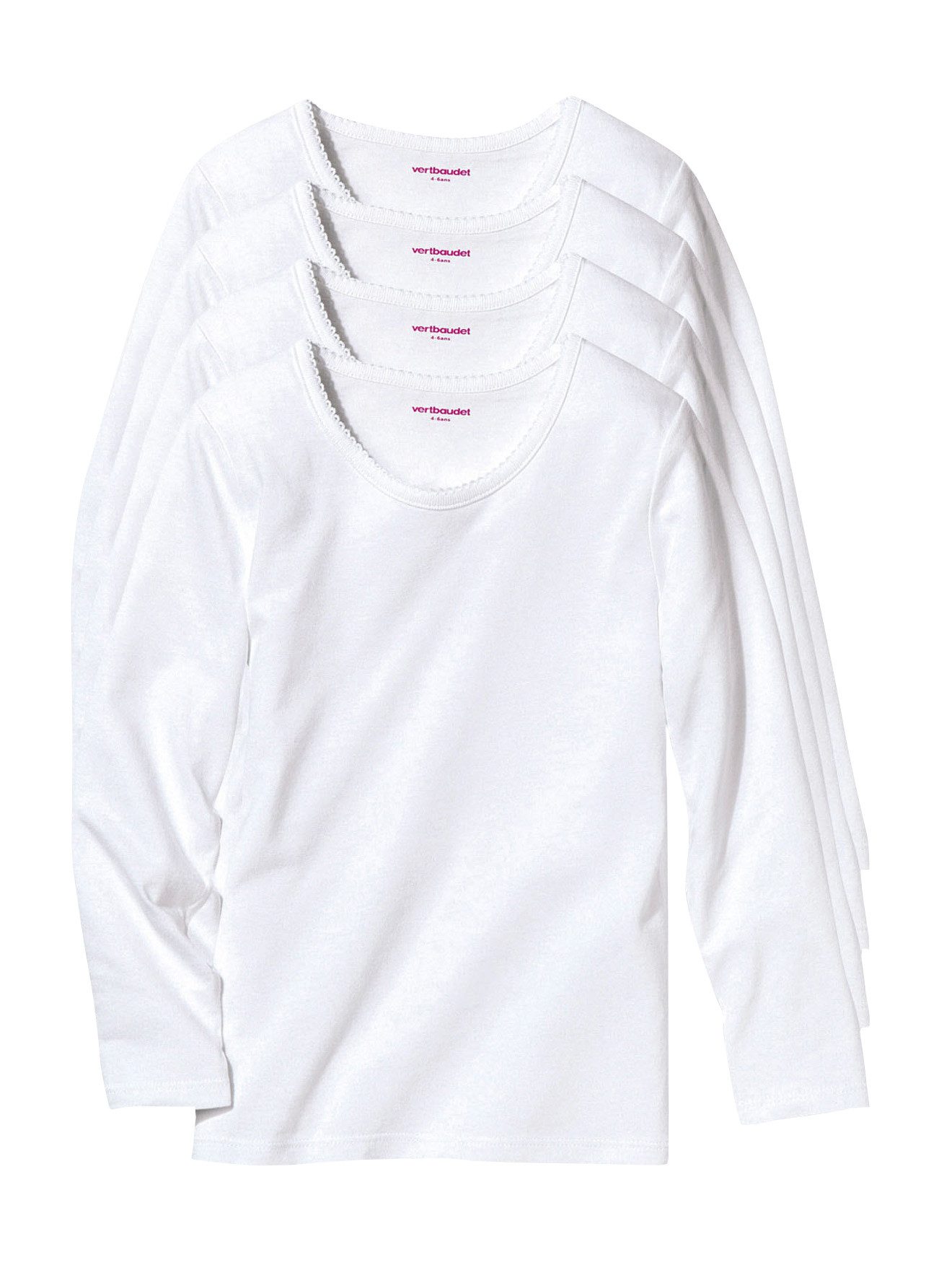 Unterhemd 4er-Pack Mädchen Shirts BASIC