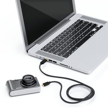 deleyCON deleyCON 1,5m USB C Kabel Datenkabel Ladekabel USB 2.0 micro USB zu Smartphone-Kabel