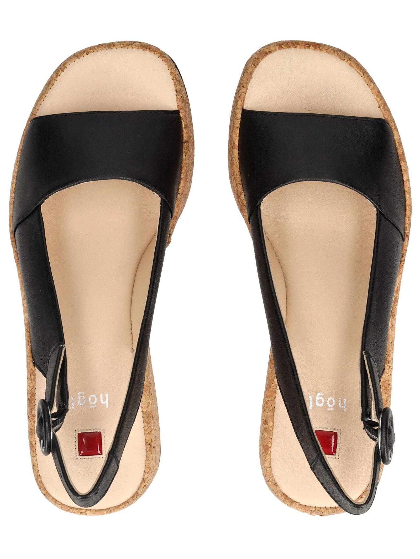 Högl Högl Sandalen Leder Keilsandalette