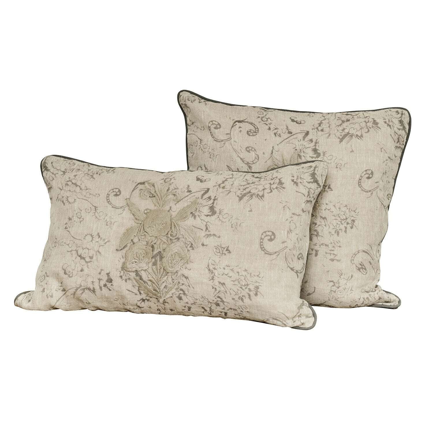 Mirabeau Kissenhülle Kissenhülle 2er Set Tenerosa beige/grün