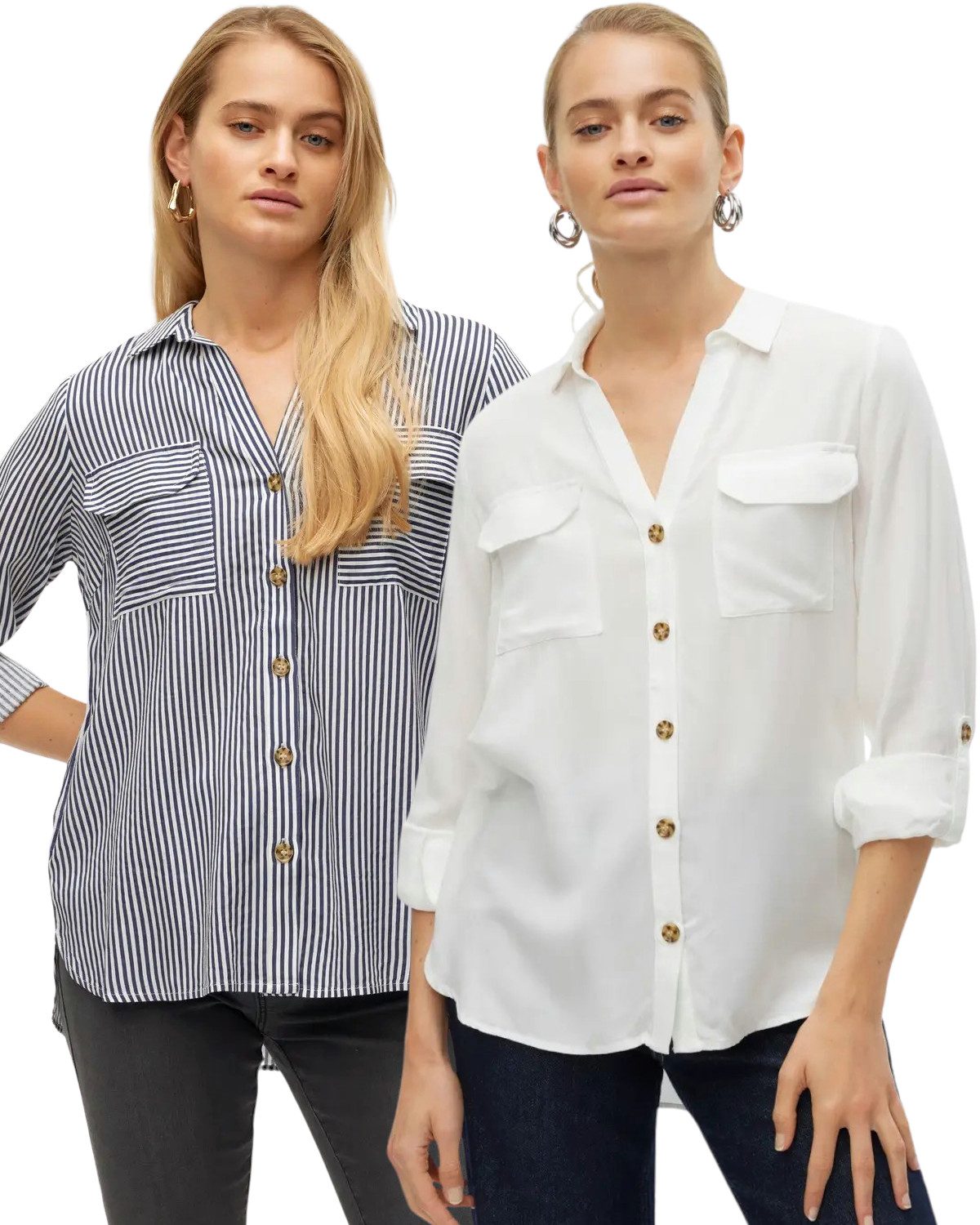 Vero Moda Shirtbluse leichte Viskose Bluse günstig online kaufen