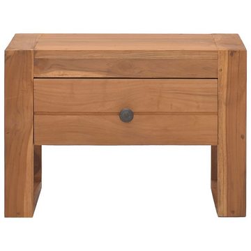 vidaXL Nachttisch Nachttisch 50x30x35 cm Teak Massivholz