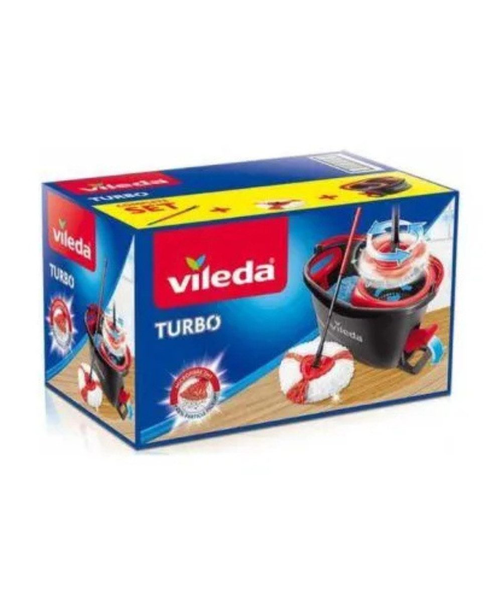 Vileda Staubbesen VILEDA EasyWring&Clean TURBO Set 163430 (packung, 2-St., EasyWring&Clean TURBO Set 163430), Markierung für maximalen Wasserstand.