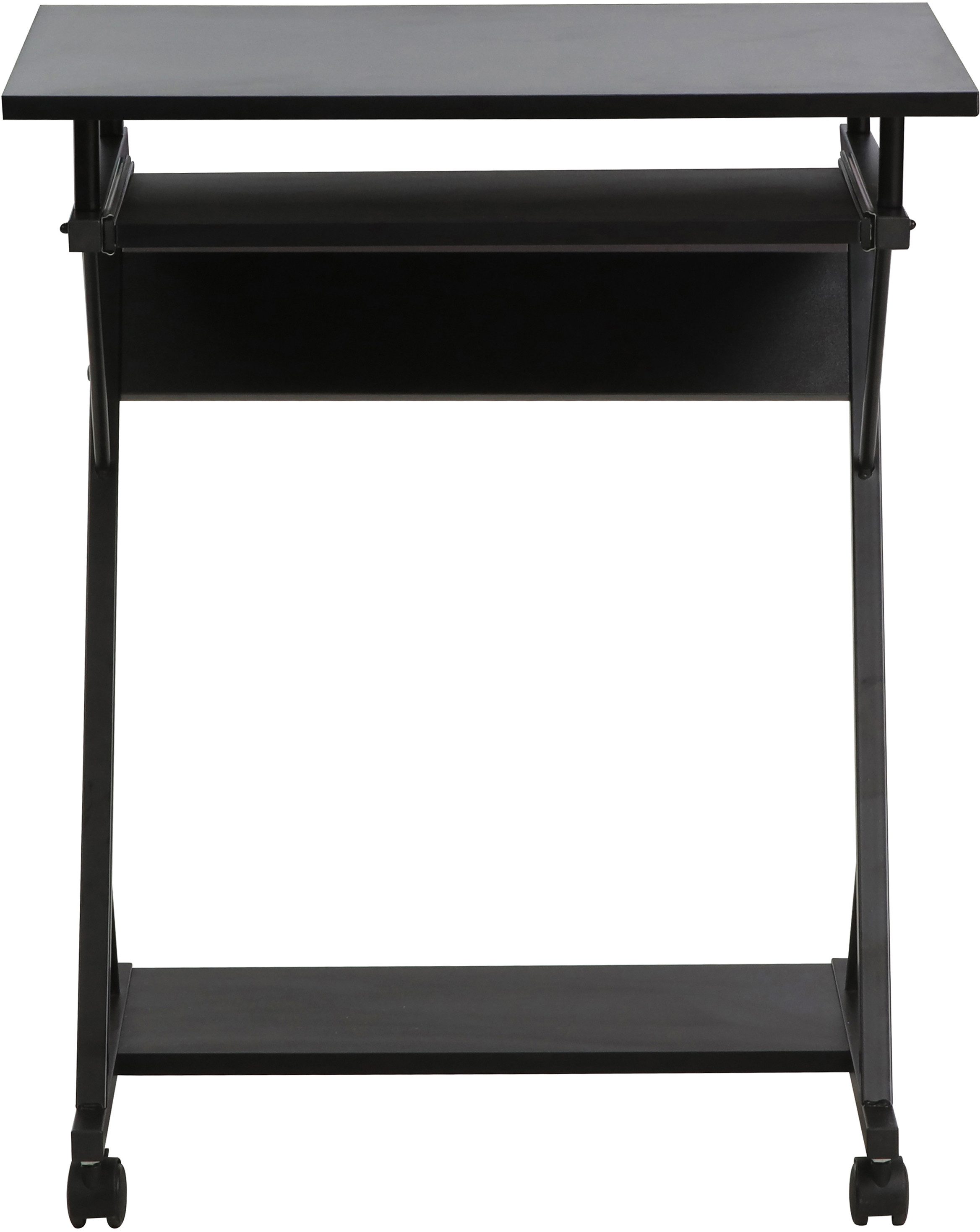 INOSIGN Computertisch ERVIE, Rolltisch, Laptoptisch, stabiles Metallgestell, mit Tastaturauszug, 60x73 cm