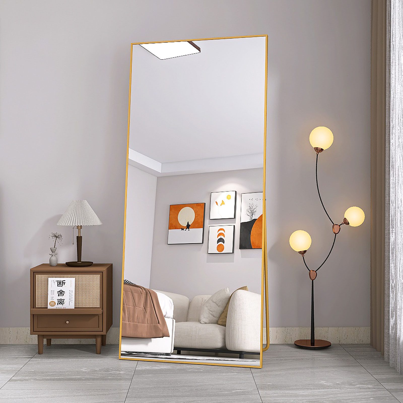 FUROKOY Ganzkörperspiegel Standspiegel Wandspiegel Groß Wand günstig online kaufen