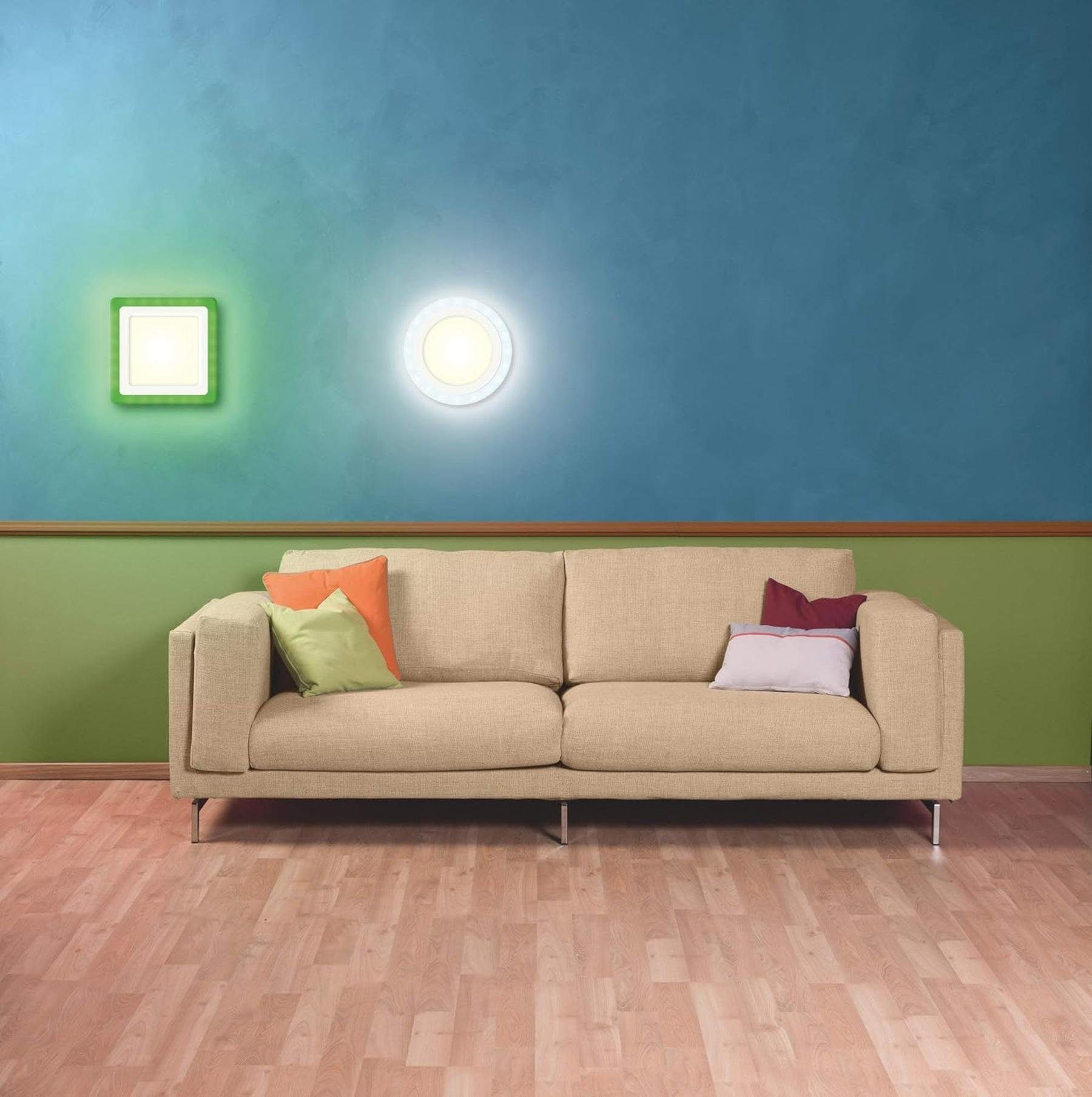 Ledvance LED Deckenleuchte LEDVANCE Dekorative +, RGB-Farben, Warmweiß, Wand- Dimmbar Deckenleuchte, und RGB-Farben, LED