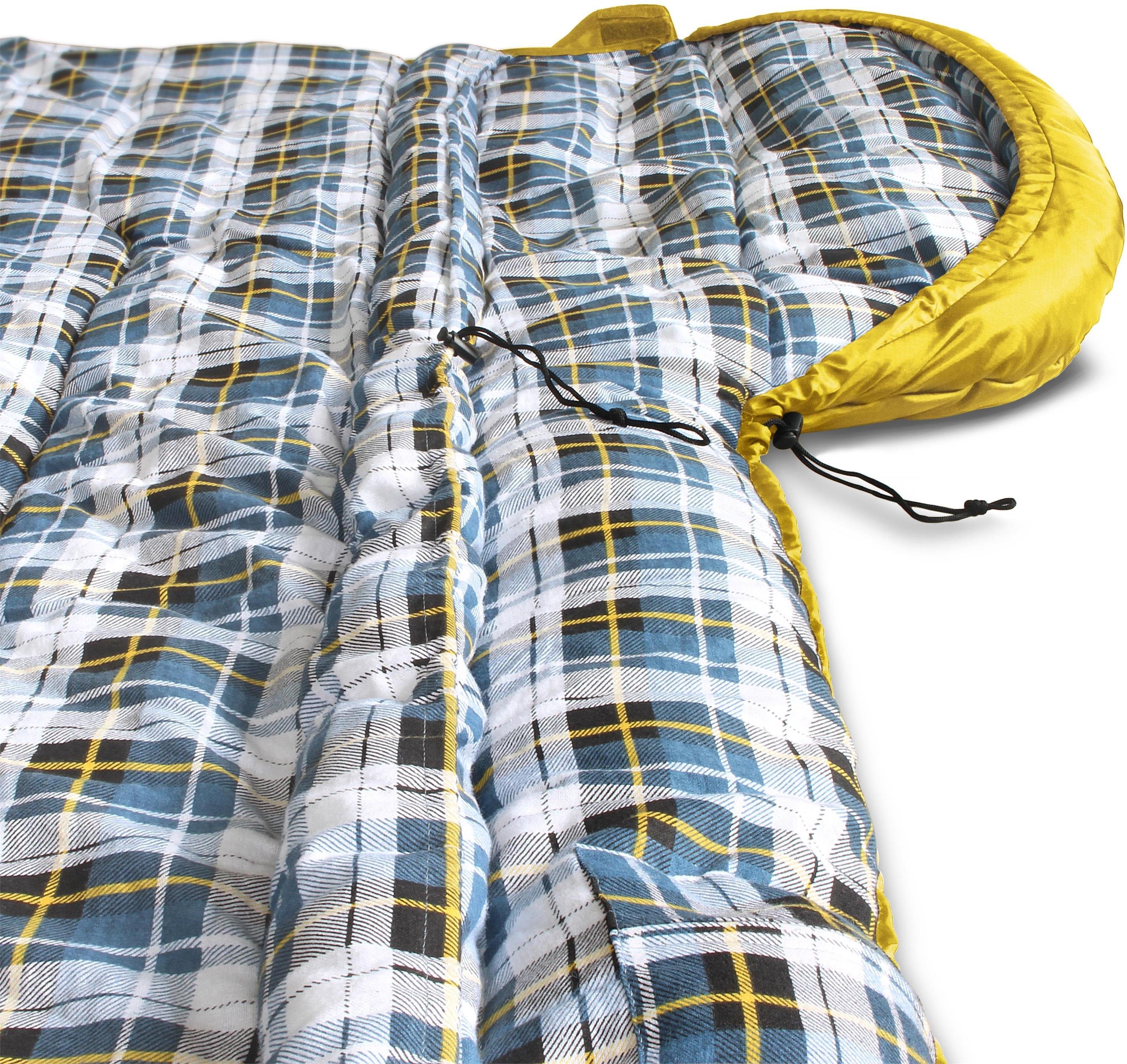 normani Deckenschlafsack Outdoor-Schlafsack Extrem 4-In-1 Antarctica, bis -40°C 500 + 250 g/m² Füllung – Bild 5 von 5