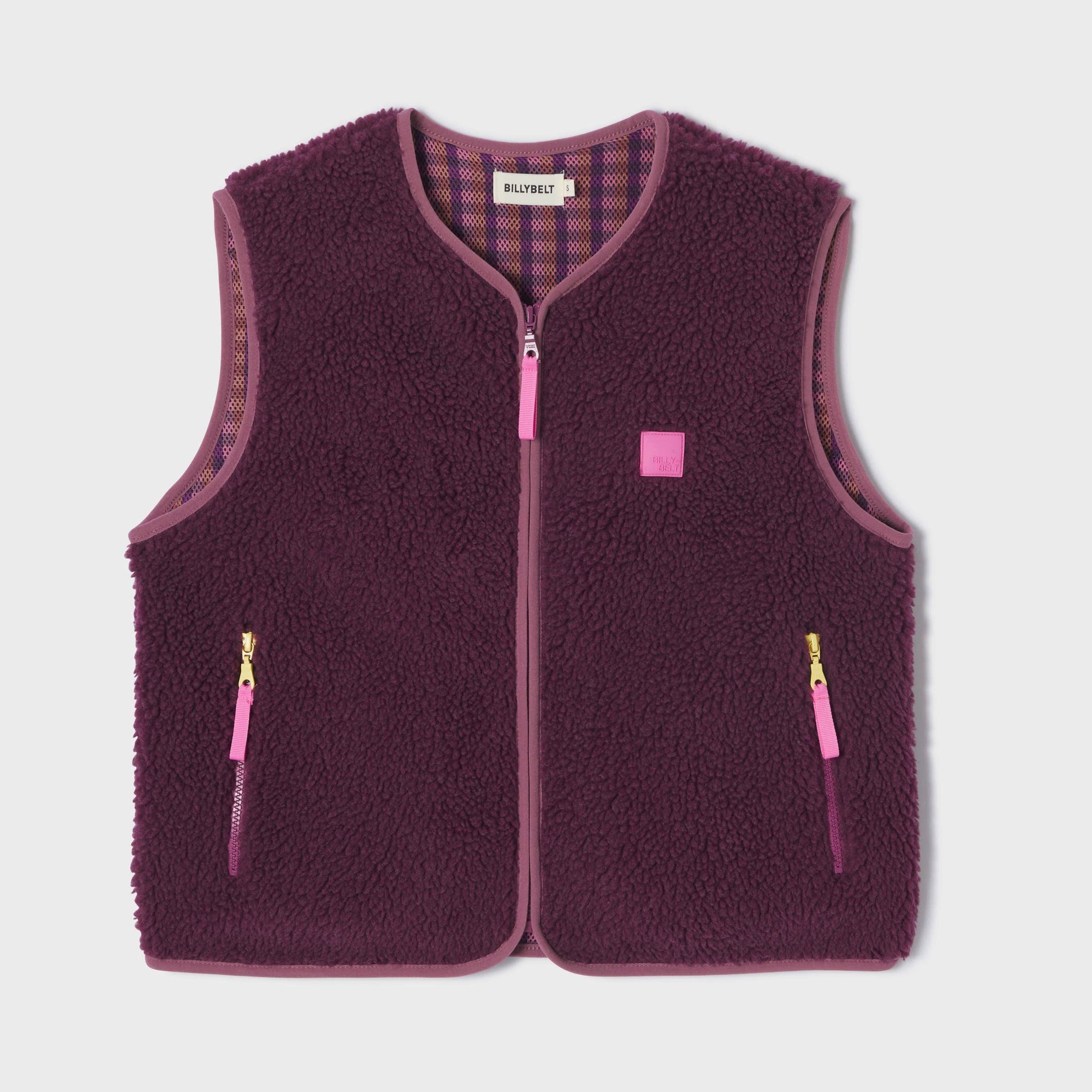 suebidou Plüschweste Ärmellose Damen Sherpa Jacke Weste Farben kreativ, modisches Design, trendy – Bild 2 von 5