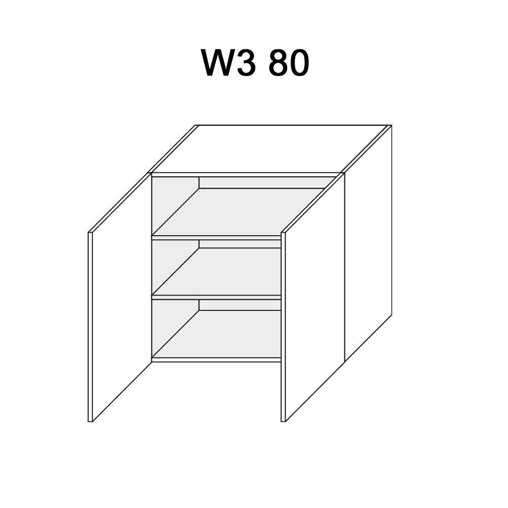 Möbel für Dich Küchenzeile Moderne Grifflose Einbauküche VELO 200 cm, 6-teilig, mit SoftClose, Fronten aus 19 mm Acrylplatte, Korpusstärke 18 mm – Bild 5 von 5