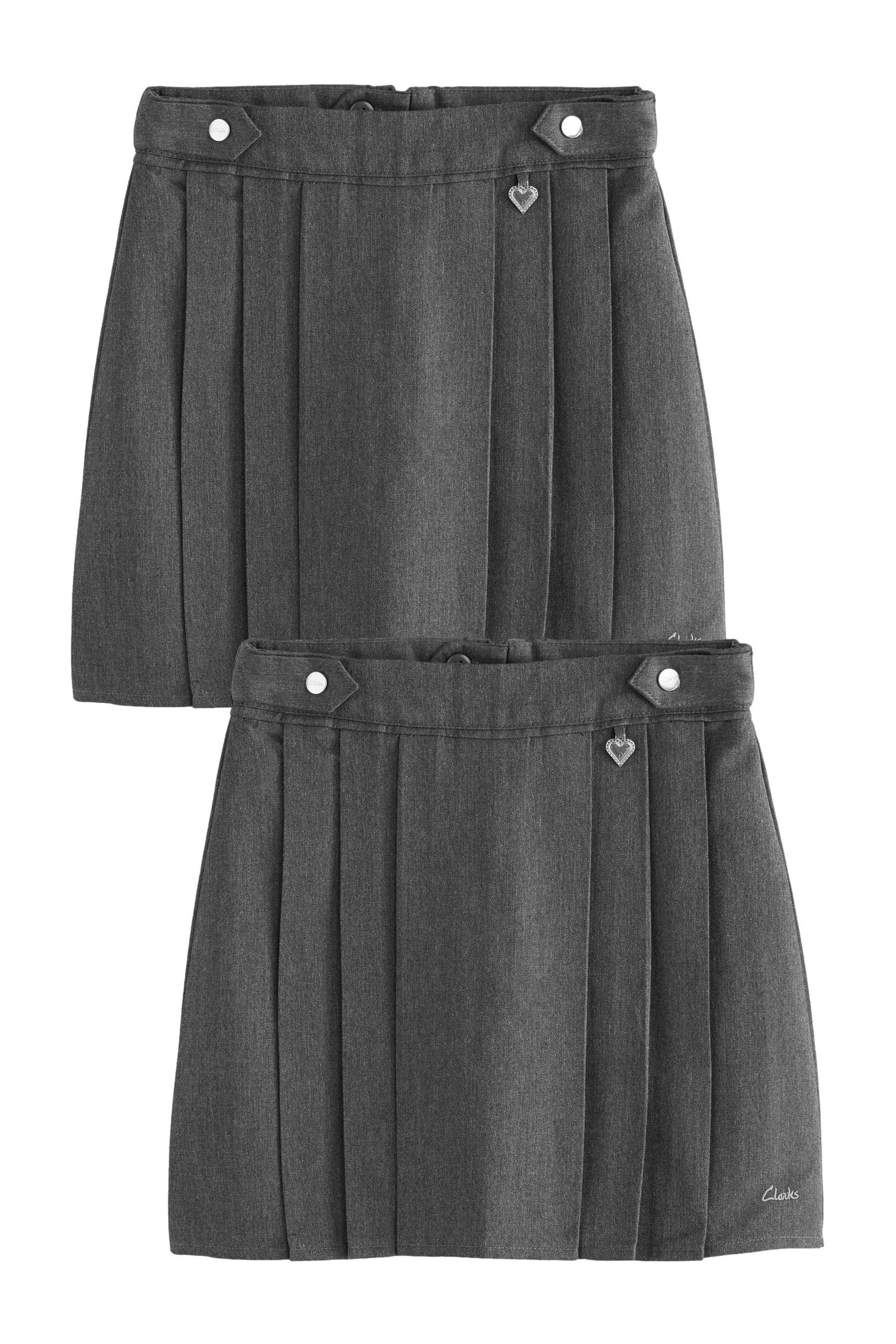 Clarks Faltenrock Clarks Falten-Schulröcke, 2er-Pack (2-tlg)