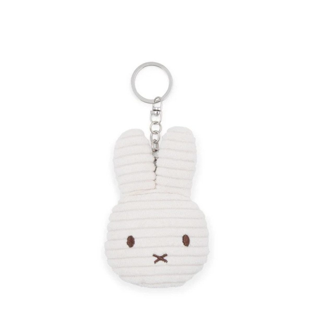 Bon Ton Toys Plüschanhänger Miffy Cord-Schlüsselanhänger Weiß 10 cm, Weiches Plüschmaterial