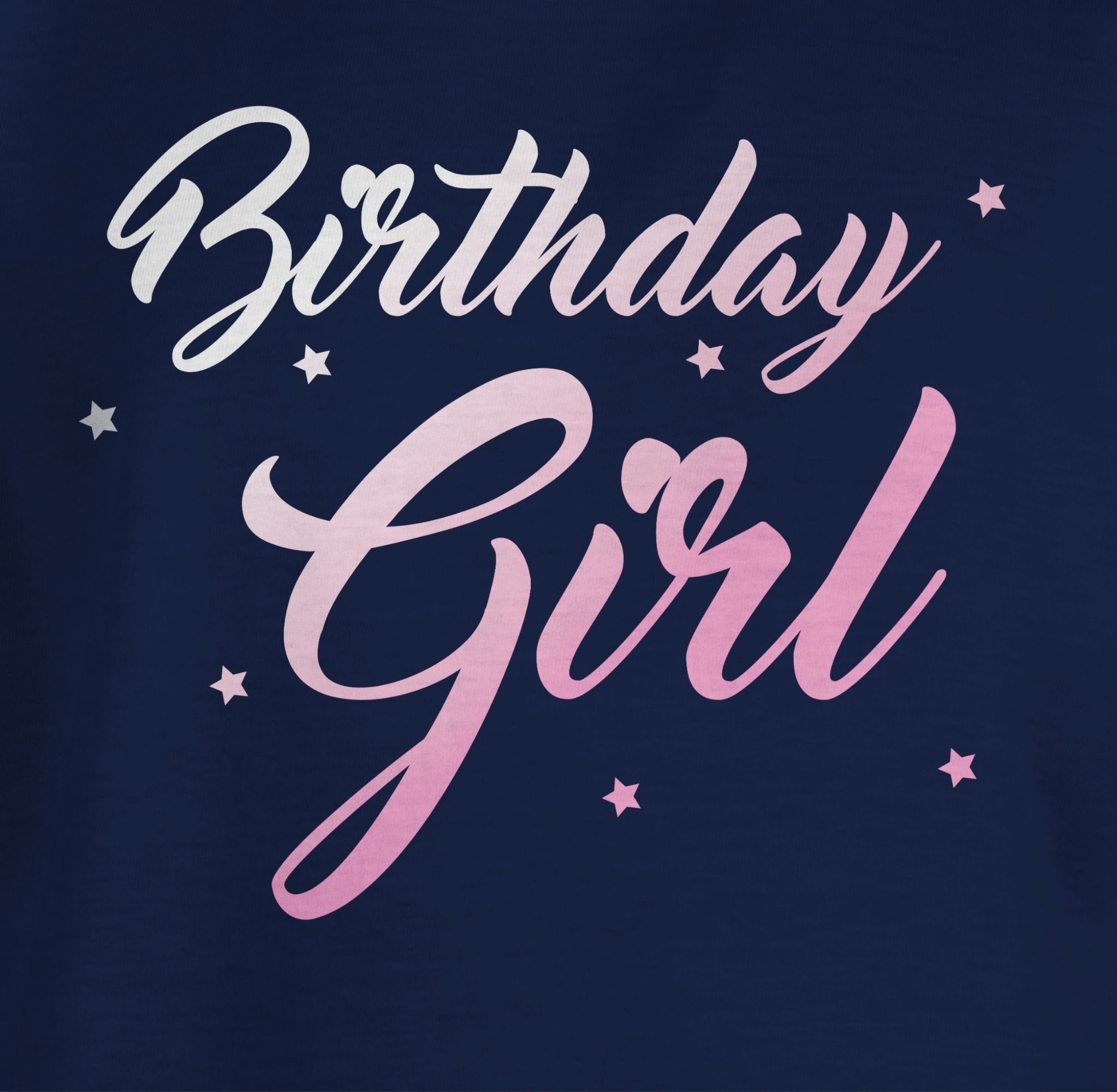 Geburtstag Kinder 2 Dunkelblau Girl Birthday Geschenk Shirtracer T-Shirt