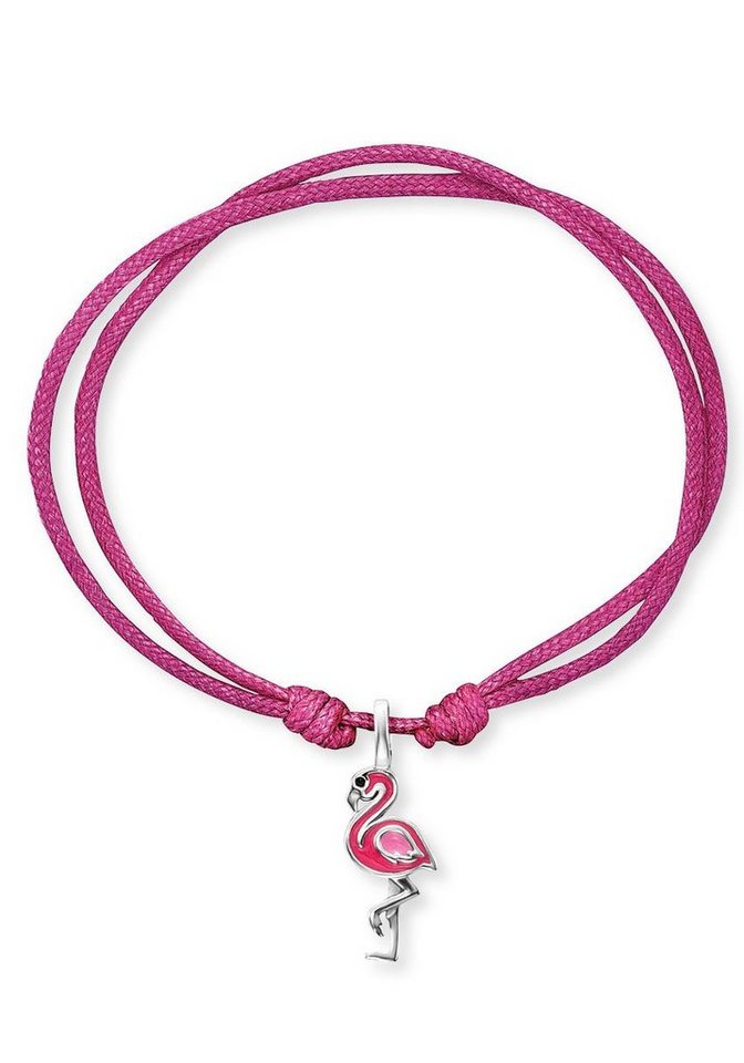 Herzengel Armband Flamingo, HEB-FLAMINGO, mit Emaille, Little Stars für  unsere kleinen Prinzessinnen - Armband mit Flamingo Anhänger