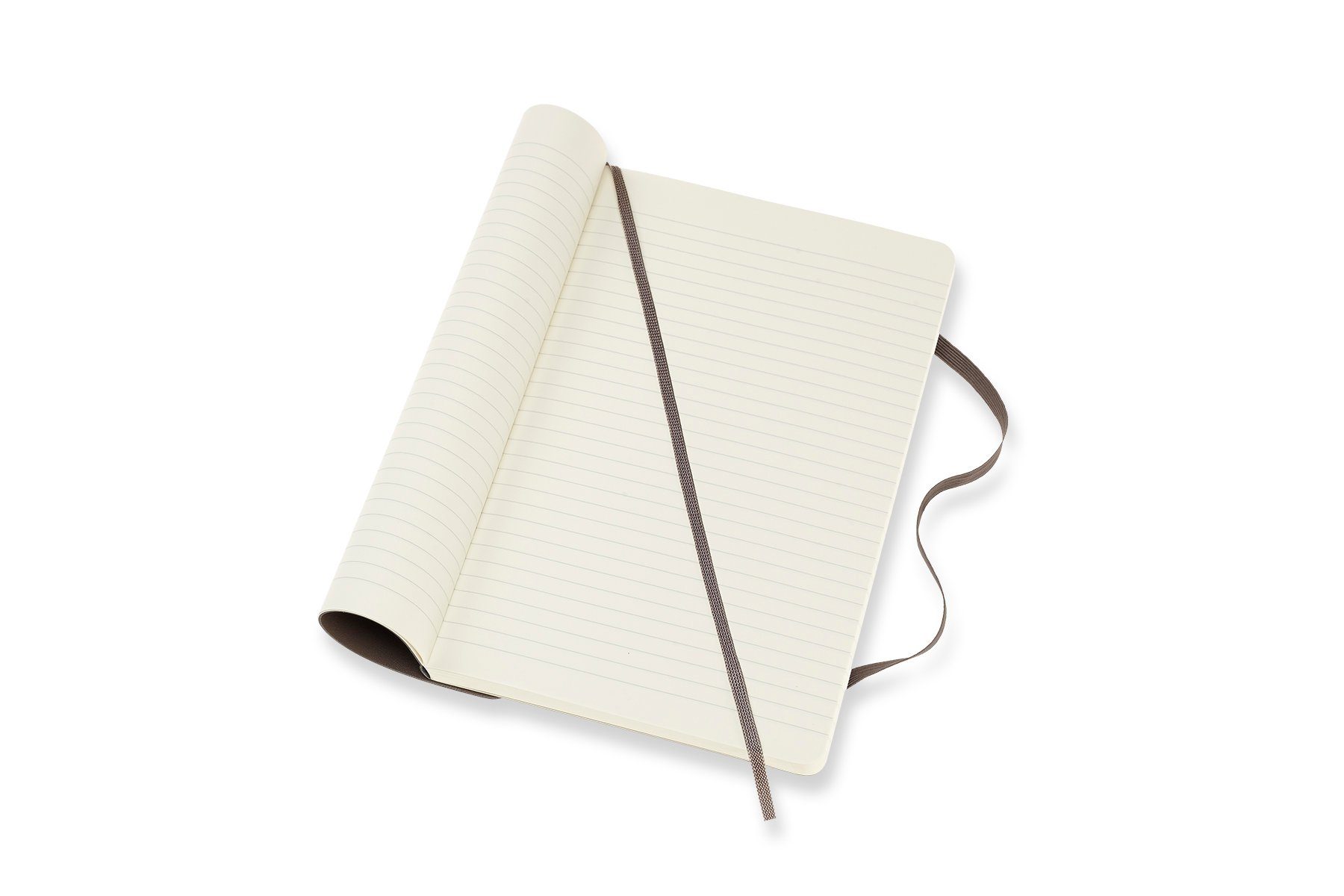 MOLESKINE Soft - Classic mit Groß Notizbuch, - Collection Einband - 70g-Papier Erdbraun L/A5 (13x21) - Cover weichem