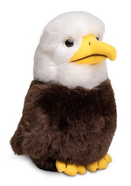 Uni-Toys Kuscheltier Weißkopfseeadler Jungvogel - 18 cm - Plüsch-Vogel, Adler - Plüschtier, zu 100 % recyceltes Füllmaterial