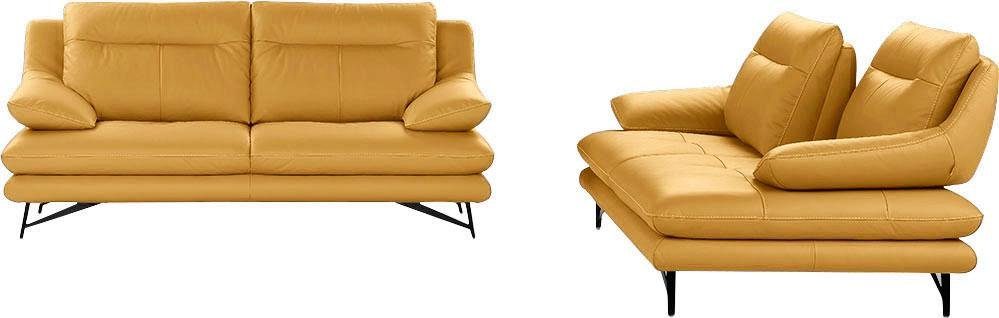 CALIA ITALIA 2-Sitzer Cezanne, italienisches Design trifft erstklassigen Sitzkomfort, Leder, Edles Designsofa in besonders langlebigen & pflegeleichten Lederarten