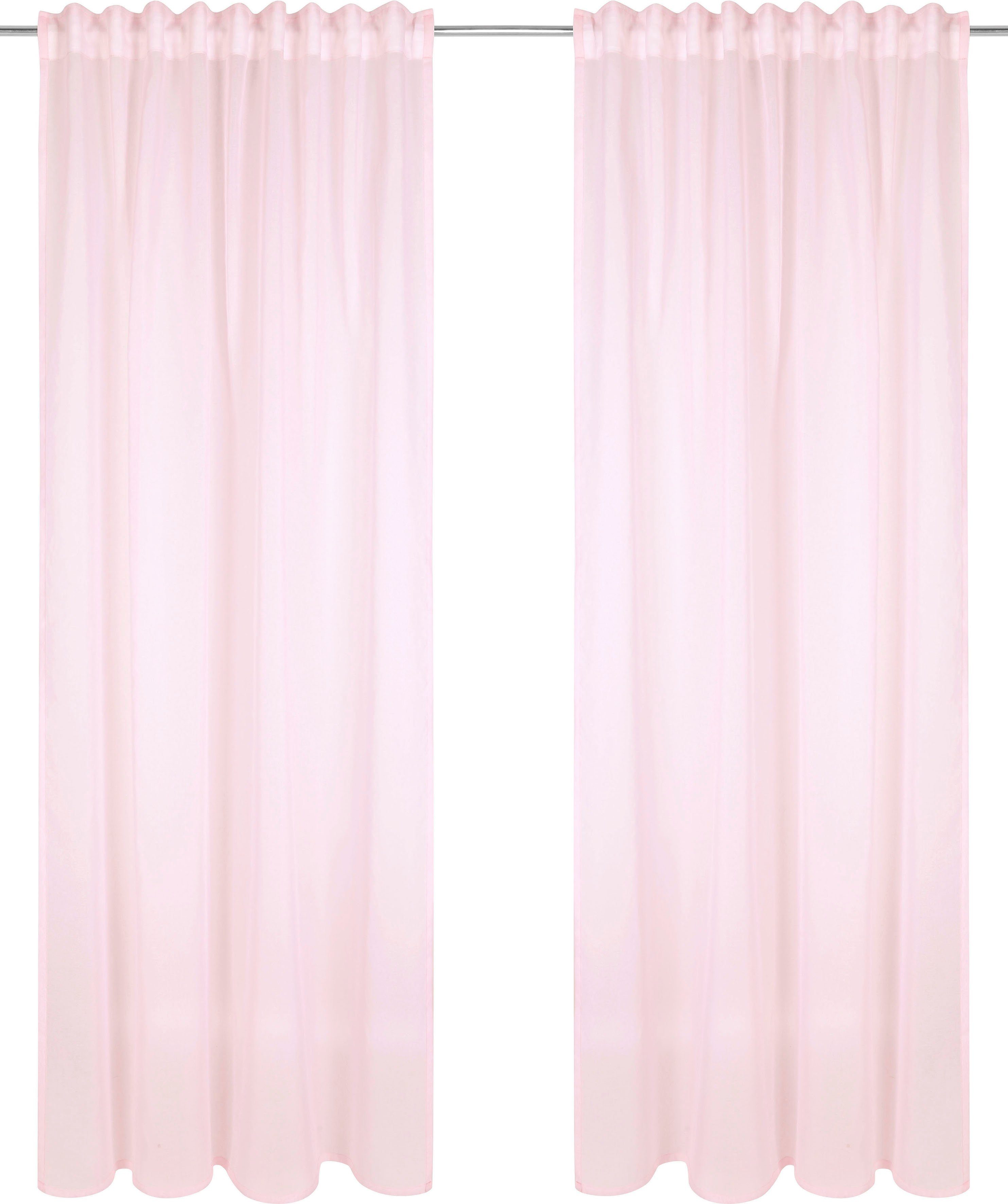 my rosé (1 Gardine home, gewebt Polyester, Dolly, Multifunktionsband transparent, glatt, transparent, St),