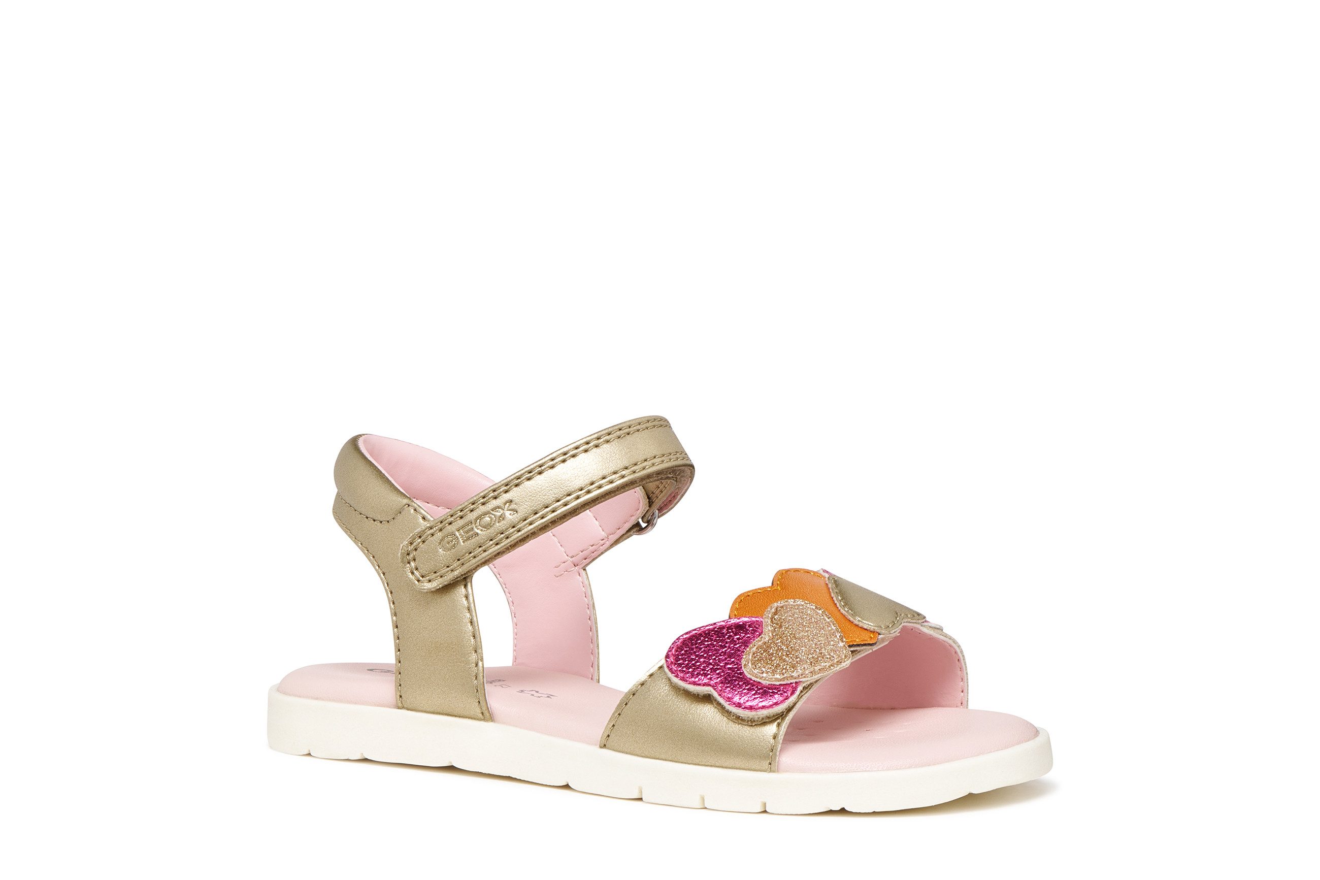 Geox J SANDAL JOYFOOT GIR Sandale Sandale mit Fersenriemen, Größenschablone zum Download