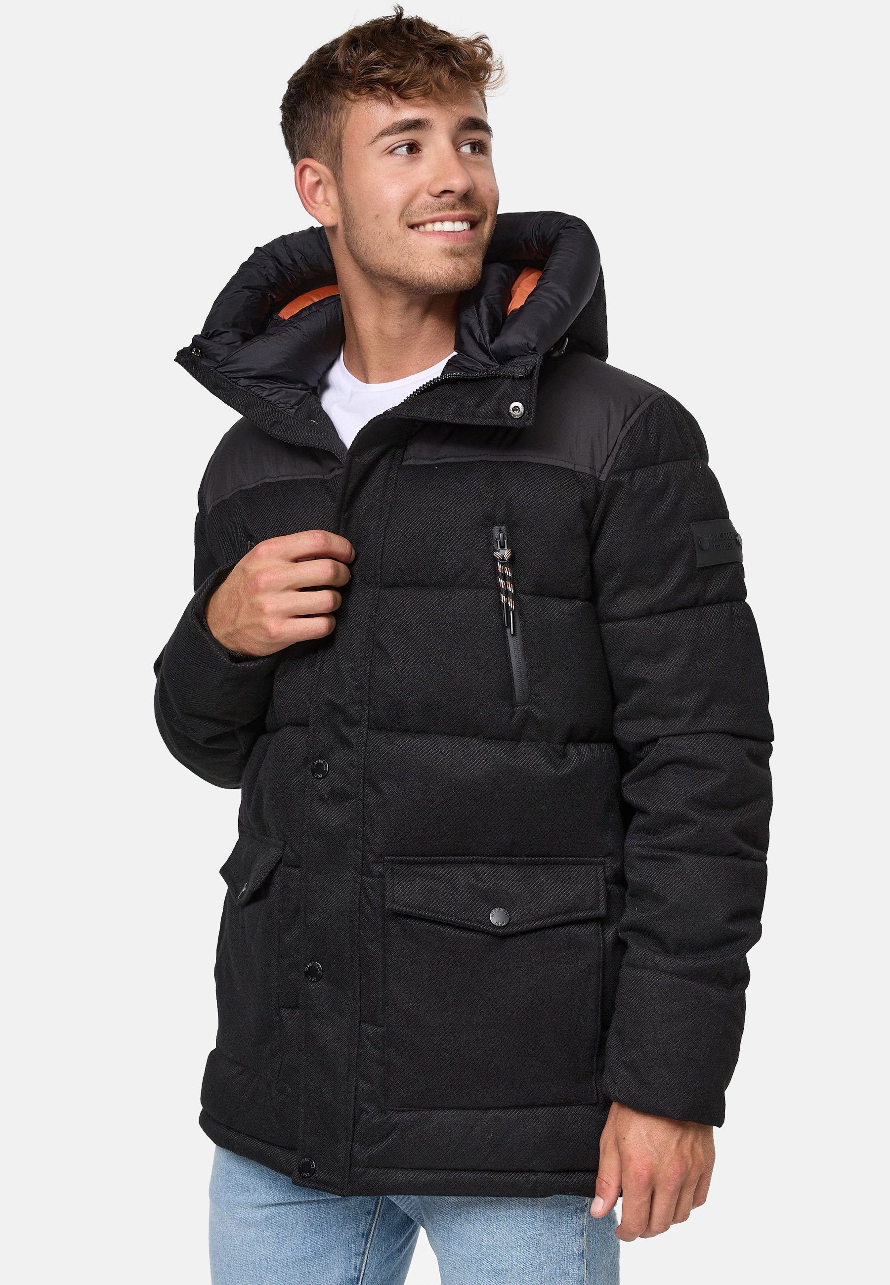 INDICODE Winterjacke Herren Krem Jacke Winter Herrenjacke – Bild 3 von 5