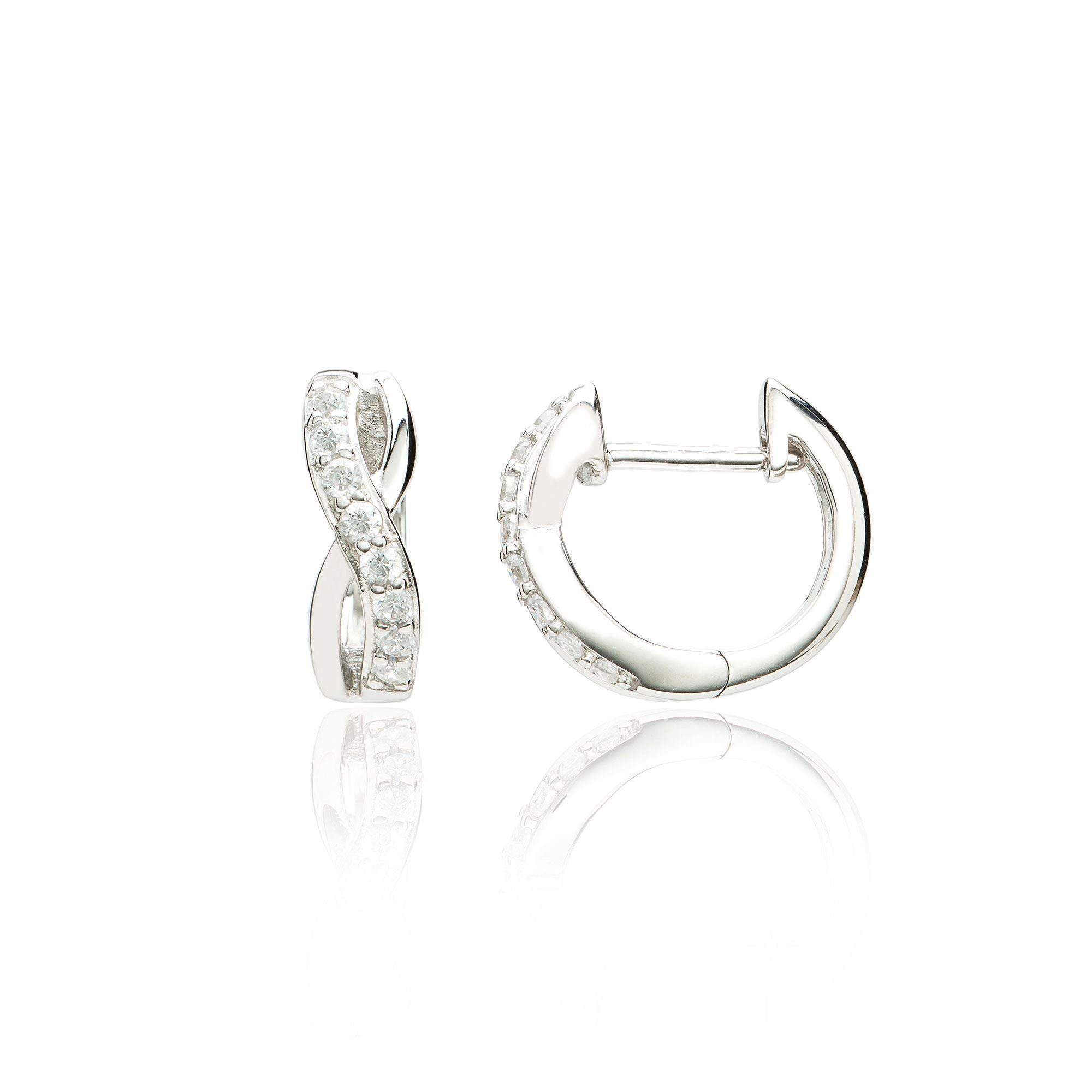 Eye Candy Paar Creolen ECJ-CR0066, Brillantschliff