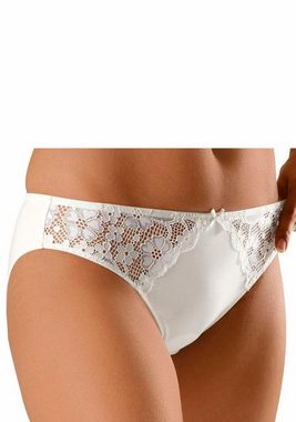 petite fleur Slip (3-St) mit leicht transparenter Jacquardspitze an den Seiten