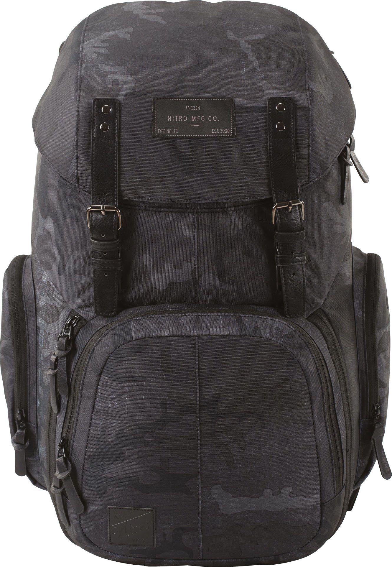 NITRO Laptoprucksack Weekender, Reiserucksack mit Laptopfach, Schulrucksack, Wanderrucksack