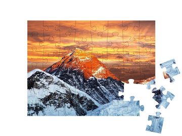puzzleYOU Puzzle Mount Everest, Sagarmatha-Nationalpark, Nepal, 48 Puzzleteile, puzzleYOU-Kollektionen Seven Summits