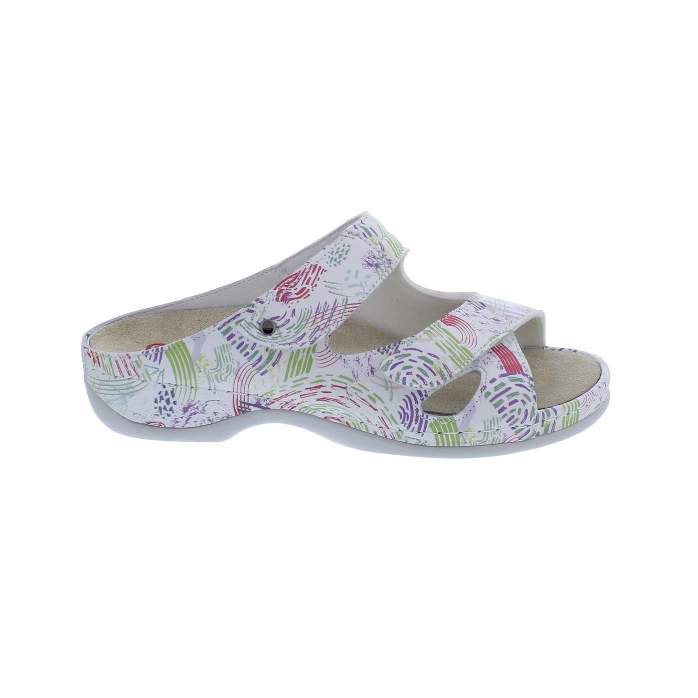 BERKEMANN Berkemann Janna, Pantolette, multicolor, mit Stretcheinsatz, Weite E-H Pantolette