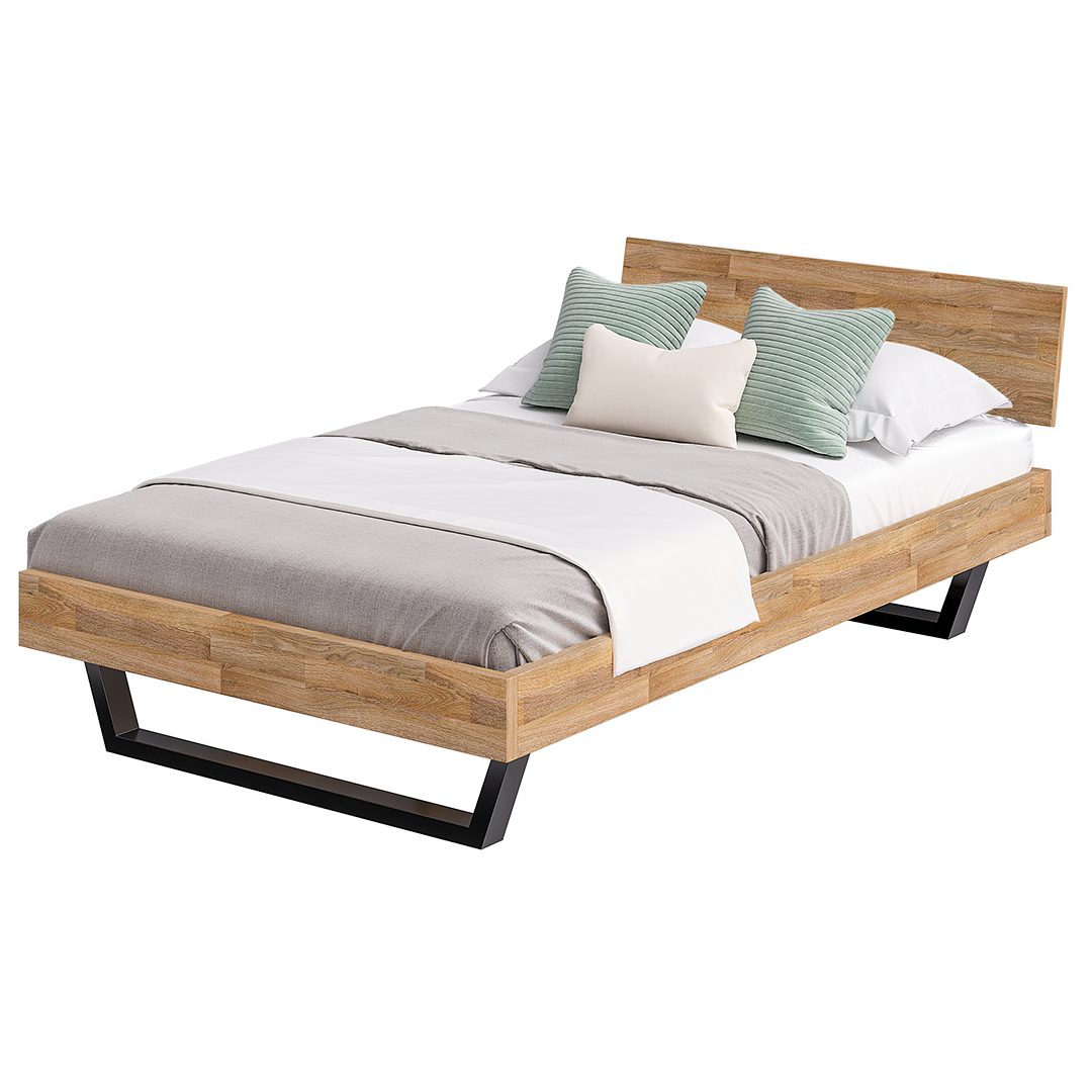 skølm Massivholzbett Alver, natur geölt mit günstig online kaufen