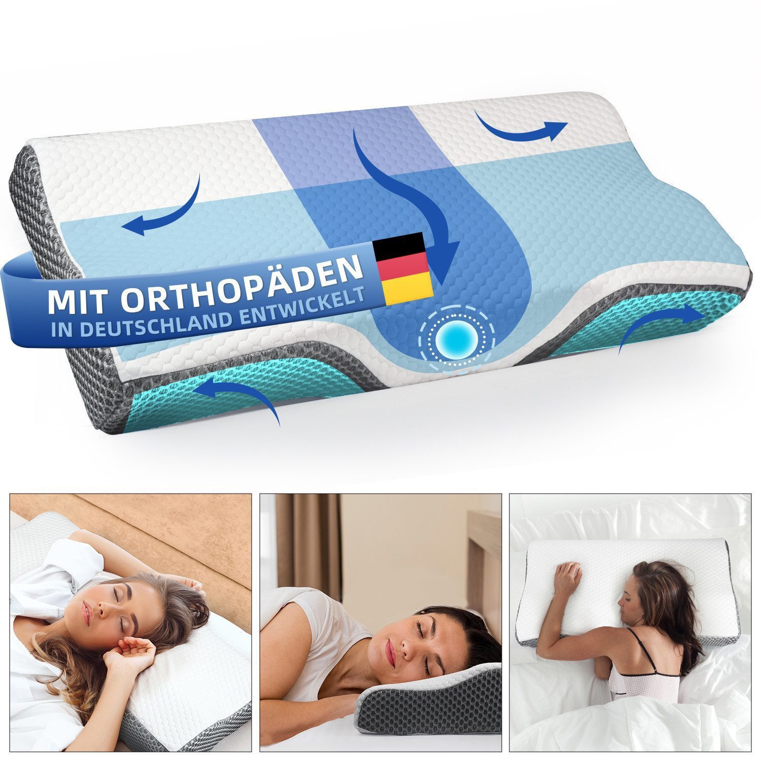 Esun Kopfkissen Memory Foam Kissen Kopfkissen, günstig online kaufen
