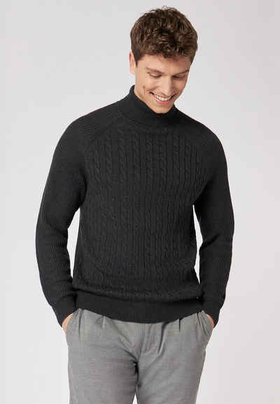 Roy Robson Rollkragenpullover Rollkragen Pullover mit Zopfstrickmuster