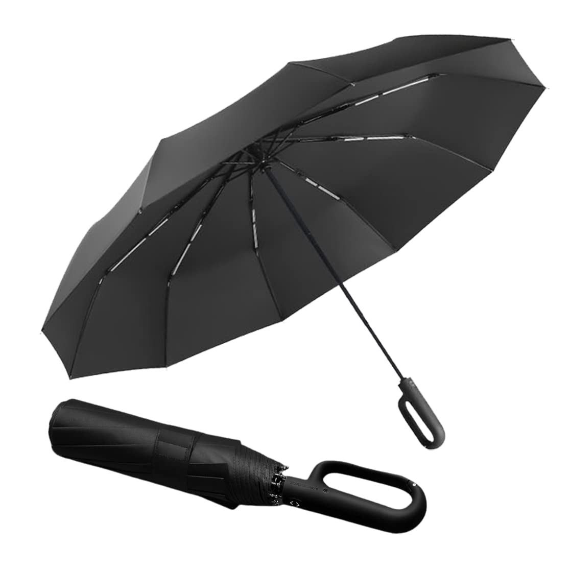 ZEUOPQ Taschenregenschirm Taschenregenschirm Vollautomatischer faltbarer Du günstig online kaufen
