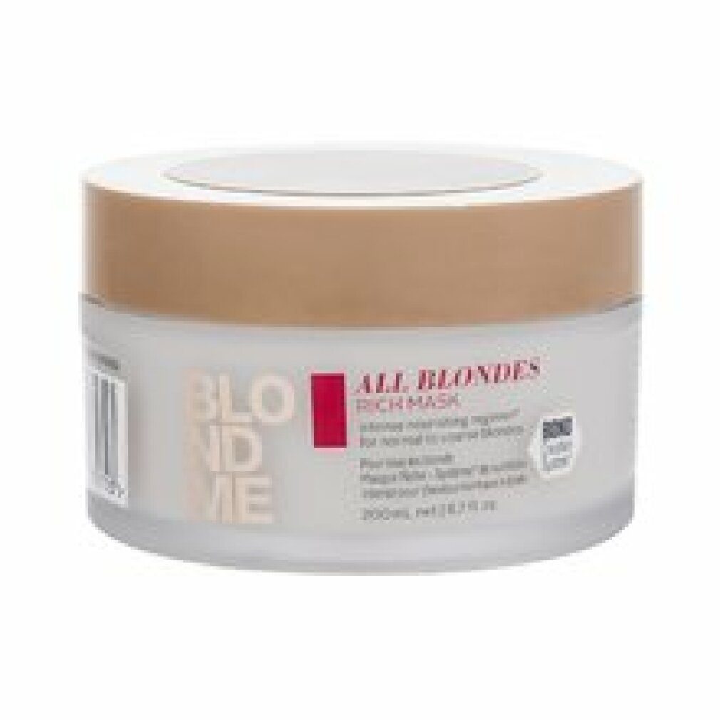 All blonde for Blonde hair strong Nourishing Haarkur and normal mask Schwarzkopf