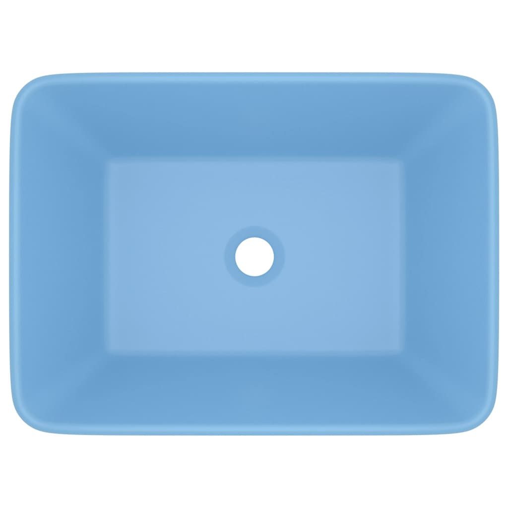 vidaXL Waschbecken Luxus-Waschbecken Matt Hellblau 41x30x12 günstig online kaufen