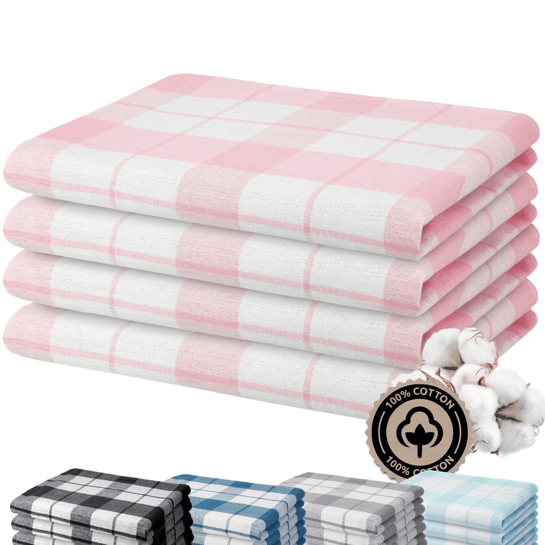 Zestri Geschirrtuch 4er-Set aus 100% Baumwolle, günstig online kaufen