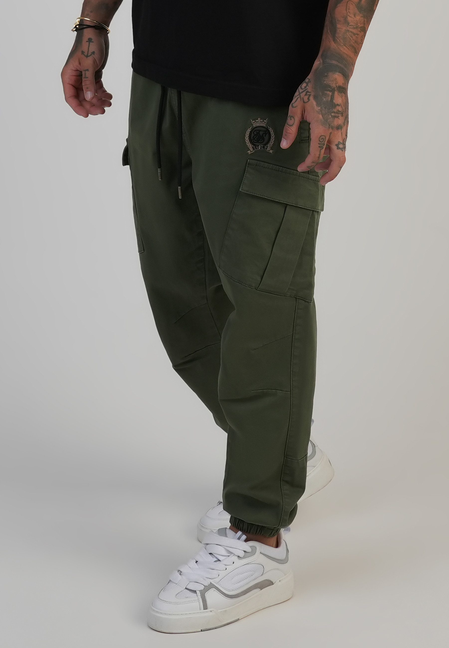 Siksilk Cargohose SikSilk Herren Regular Fit Cargohosen