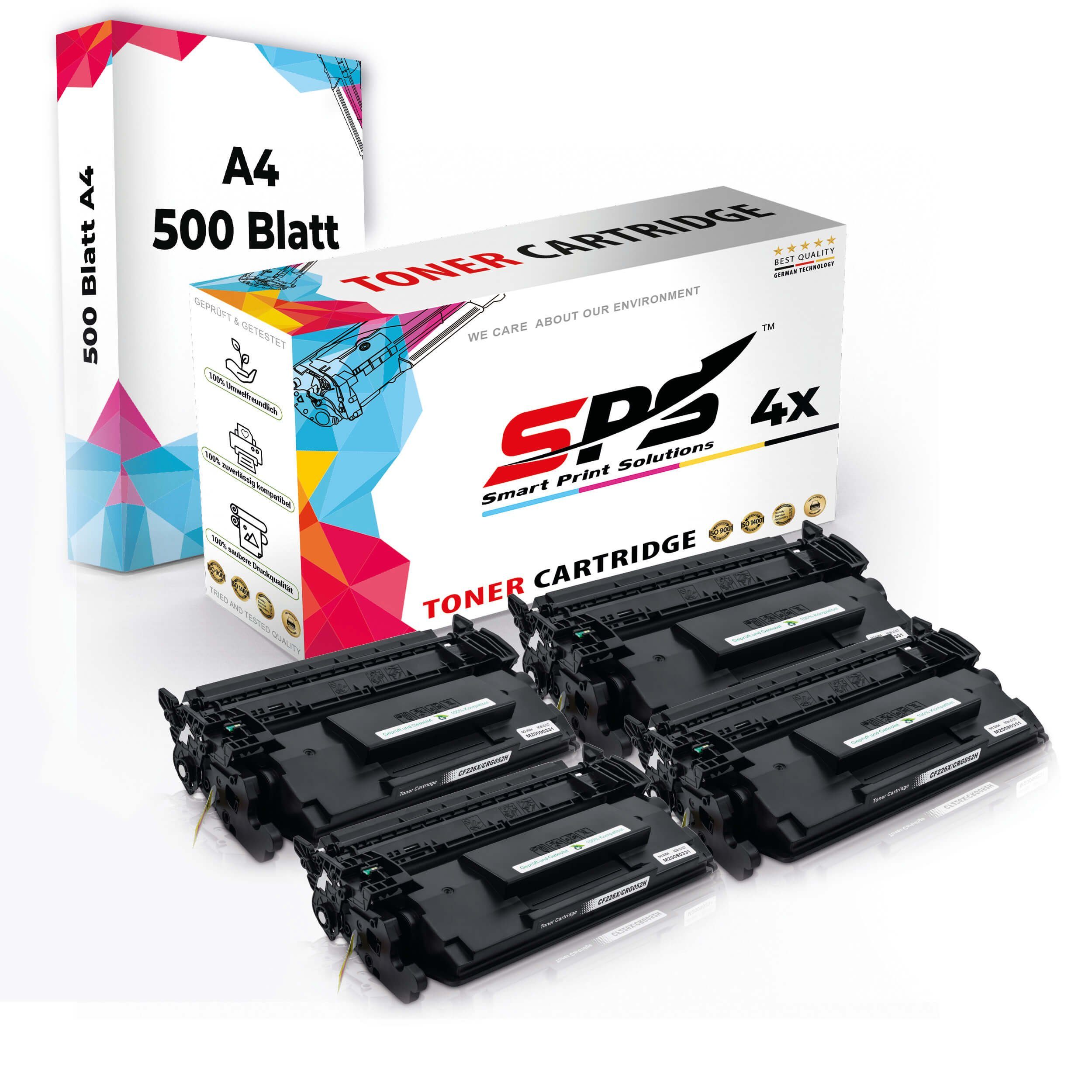 SPS Tonerkartusche Druckerpapier Toner,1x + A4 4x (5er A4 Pack, 4x Druckerpapier) Set Multipack Kompatibel