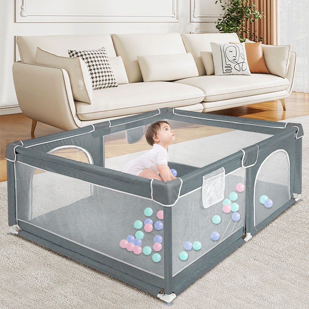 JEOBEST Laufgitter Laufstall Baby 160 x günstig online kaufen
