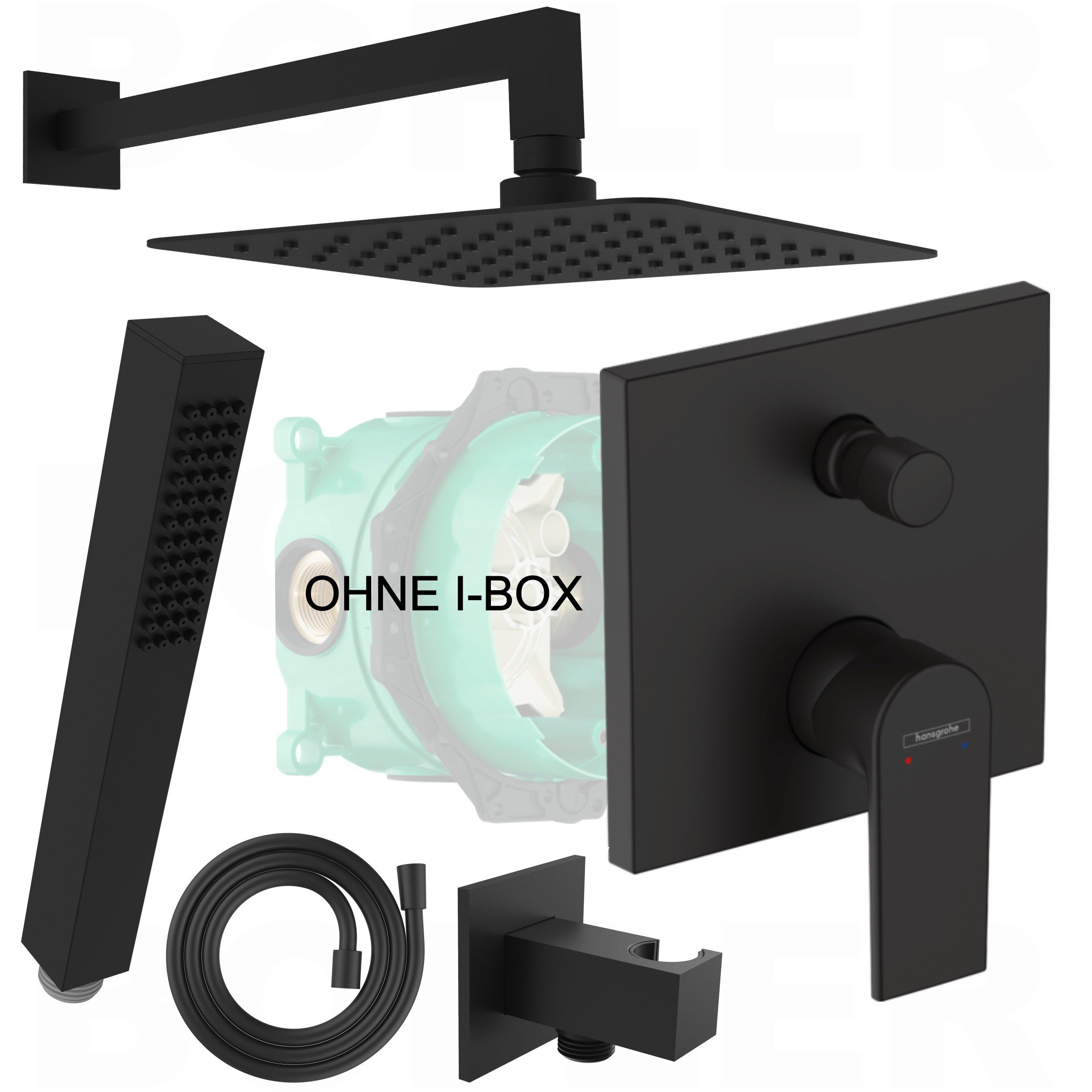 hansgrohe Duscharmatur Vernis Shape (Duschsystem, Inkl. BOFLER Brauseset, 2 günstig online kaufen