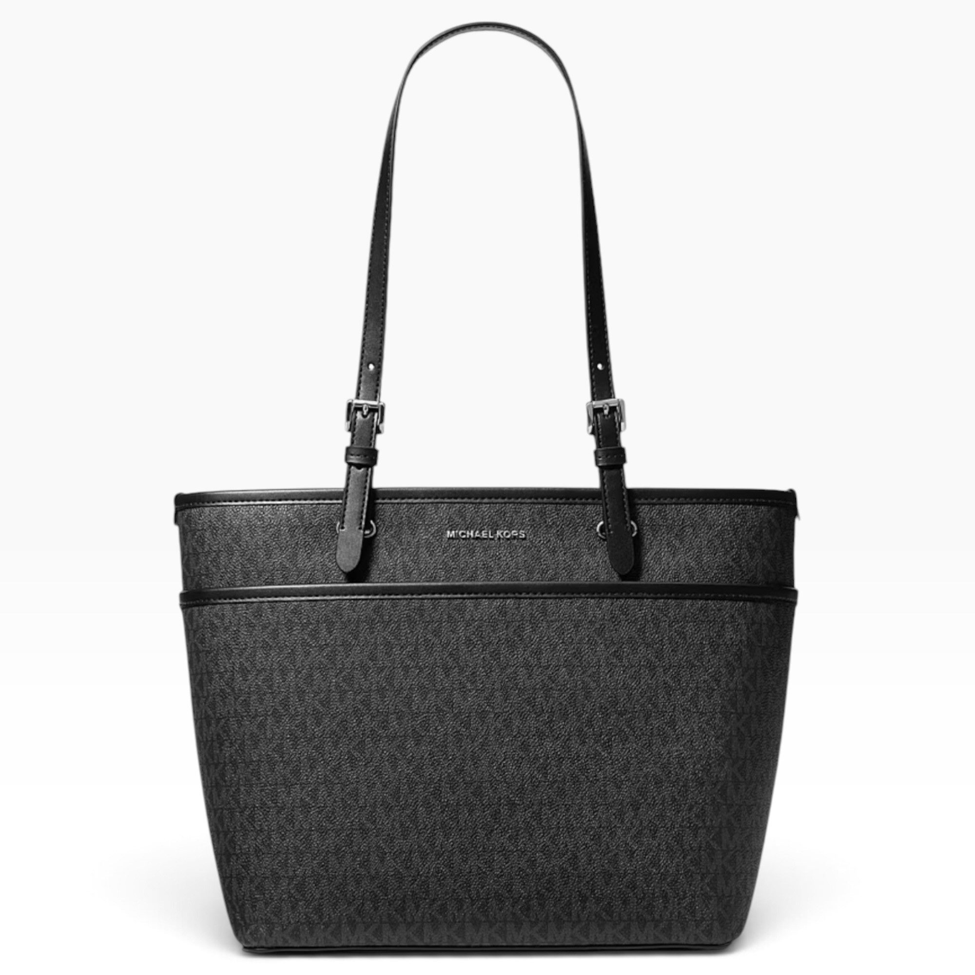 MICHAEL KORS Handtasche Michael Kors Handtasche Winston Medium Logo-Canvas Schwarz/Grau, verstellbare Riemen