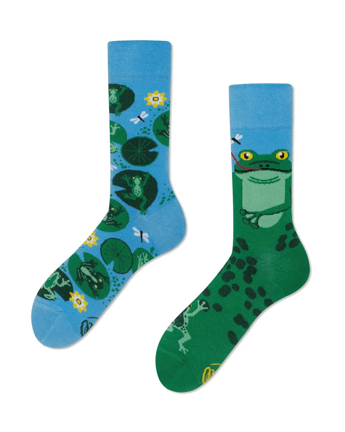 Many Mornings Freizeitsocken Many Mornings Socken Froggy Frog (1 Paar, 1-Paar, 1 Paar) immer ein dismatching Paar