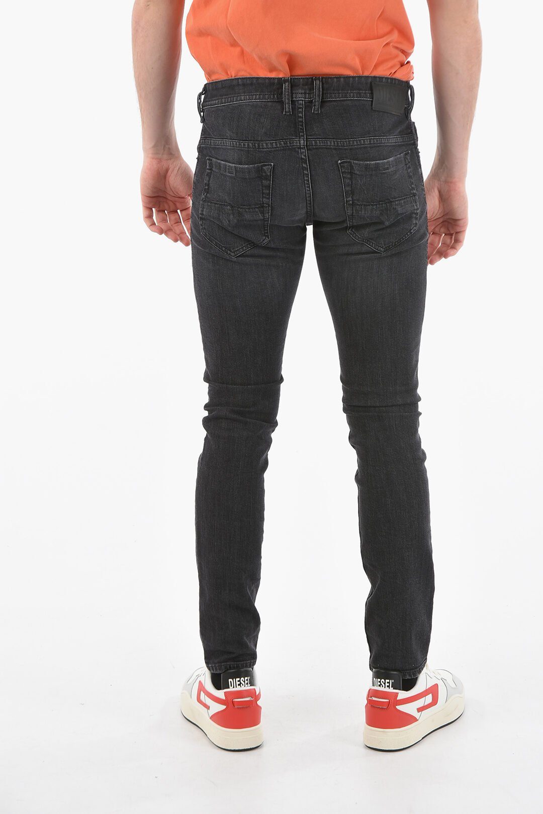Diesel Slim-fit-Jeans Herren Pocket-Style Thommer Herren, Dunkelgrau, Stretch, 5 0890E