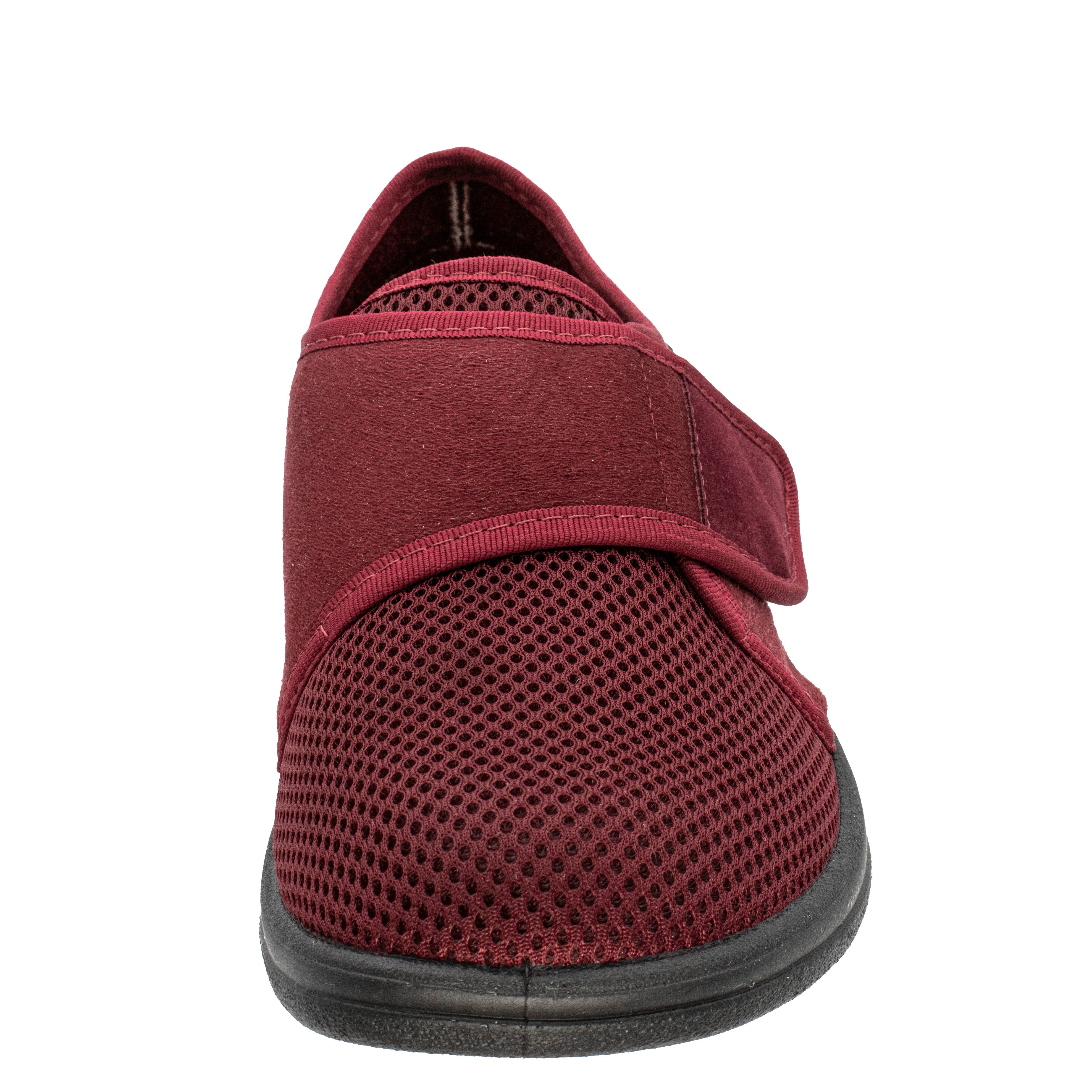 Fischer-Markenschuh Bad Wiessee Hausschuh aus Mesh/Velour, Frotteefutter, Einlegesohle herausnehmbar, Weite L