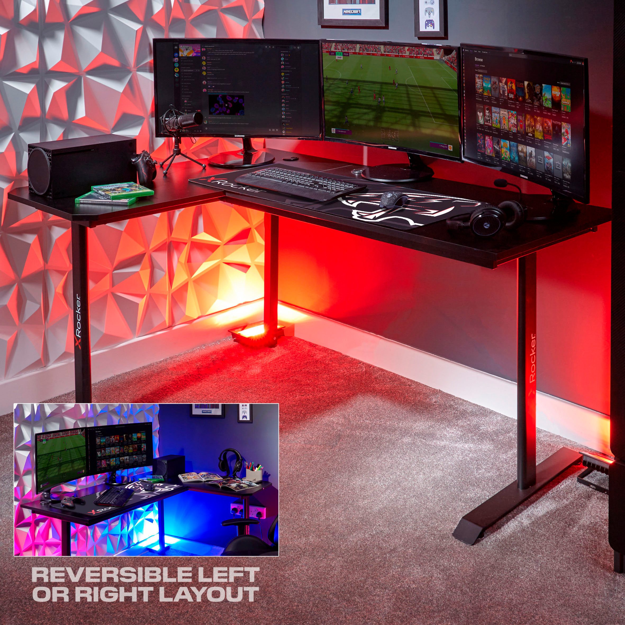 X Rocker Gamingtisch Panther XL Ambi günstig online kaufen