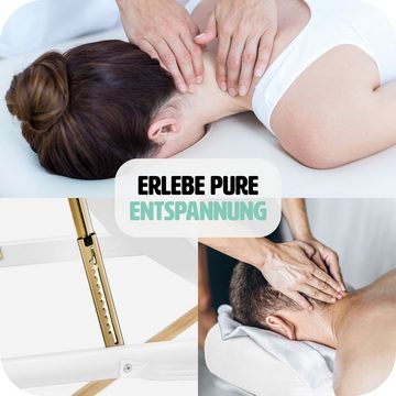 tectake Massageliege 3 Zonen Massageliege mit 10cm Polsterung und (Set, 1-St., mit Tragetasche)